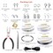 Jewelry Making Supplies Kit Jewelry Repair Tool Set with Jewelry Pliers Beading Wires Open Jump Ring Lobster Clasps Necklace Cord Ribbon Ends Jewelry Findings Making for Jewelry DIY Supplies